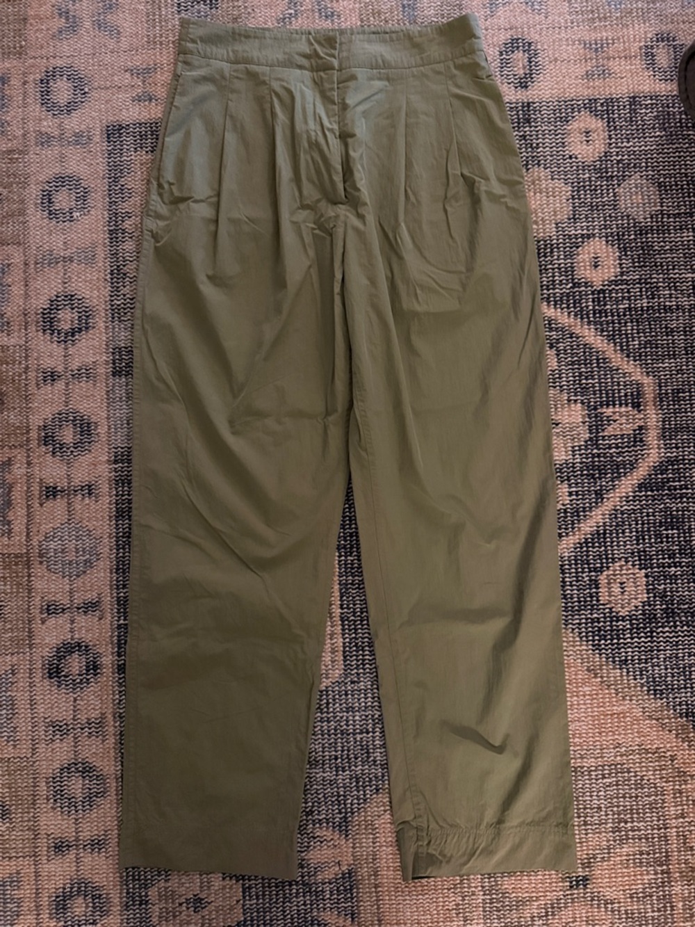 CO High Waisted Olive Green Relaxed Pants